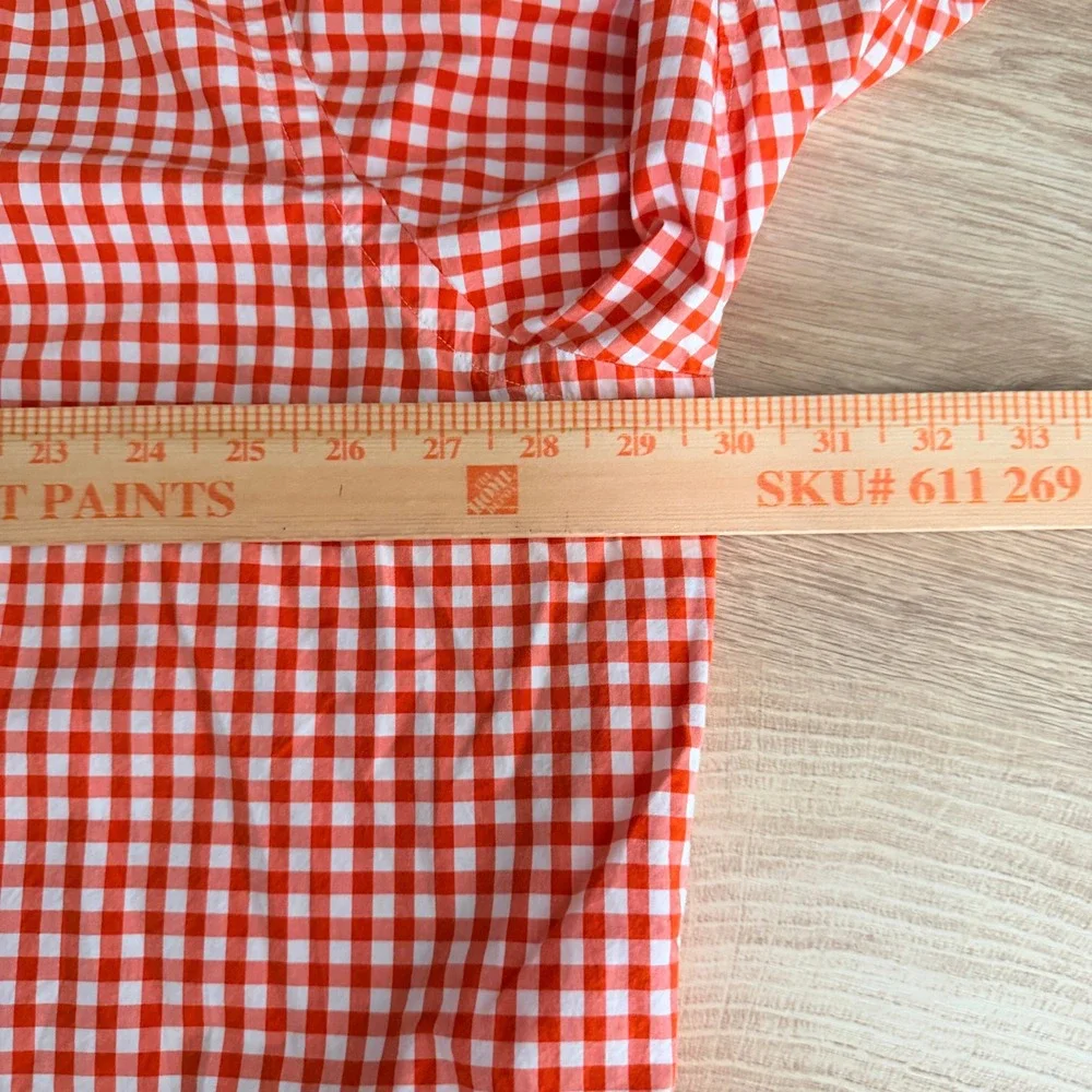 Ralph Lauren Button Down Shirt Mens 2XLT Red Orange Gingham Check Plaid Pony